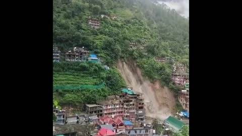 It has been continuously raining in Himachal since last night, and these are the latest visuals.