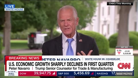 Hear Trump’s response to report showing a shrinking US economy