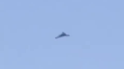 Footage posted to social media shows Iranian drones heading to Israel over Iraq.