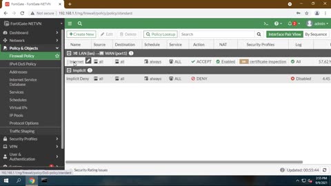 How to block a website on Fortigate Firewall