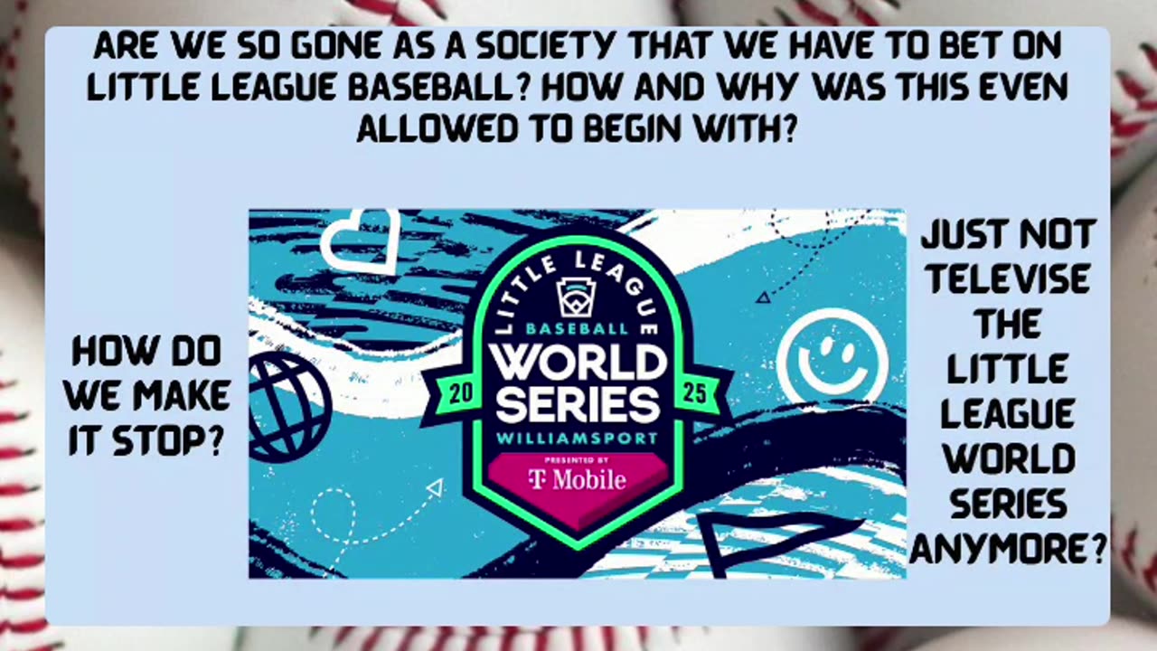 Are We Seriously Gambling on Little League Games?