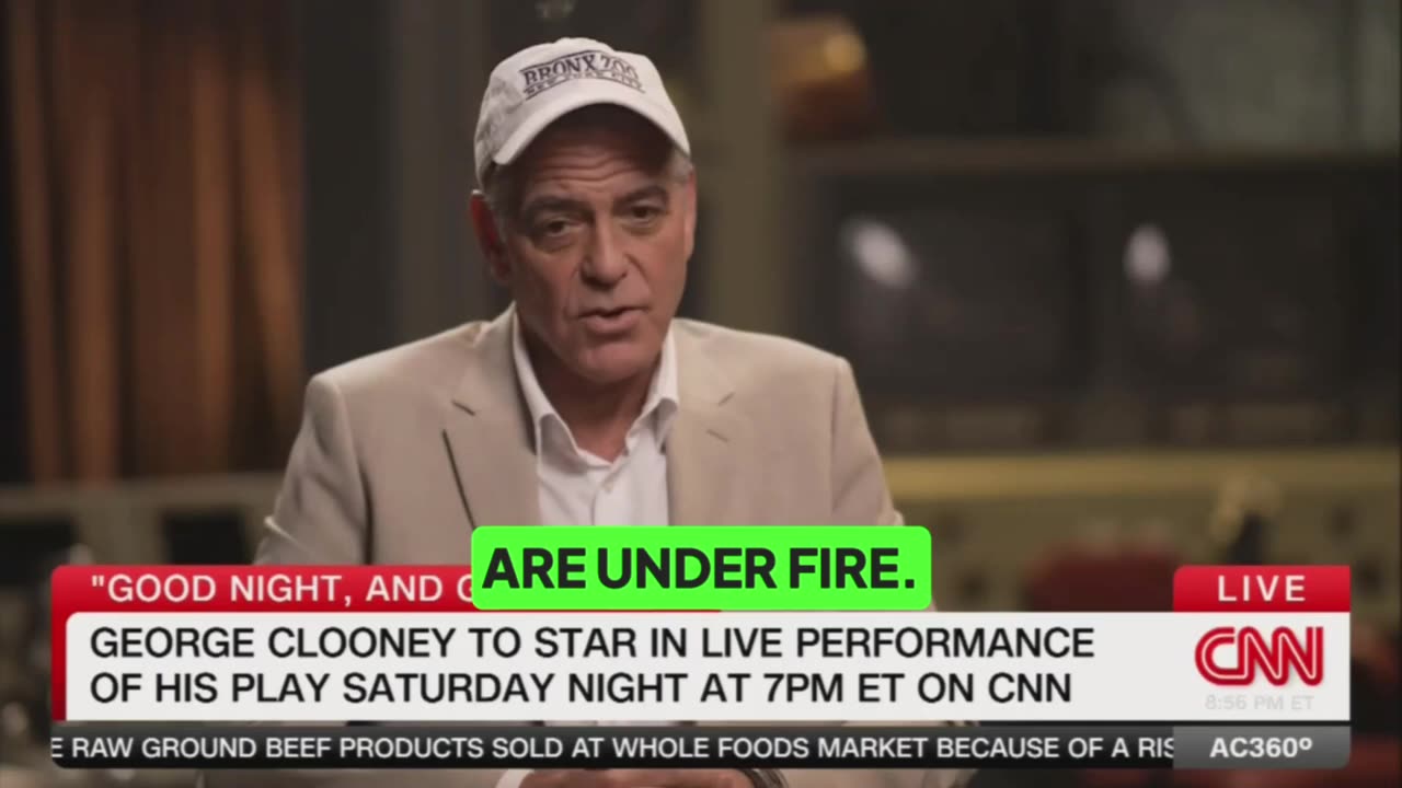 George Clooney says its now a “SCARY TIME" to be a news person with Trump in office