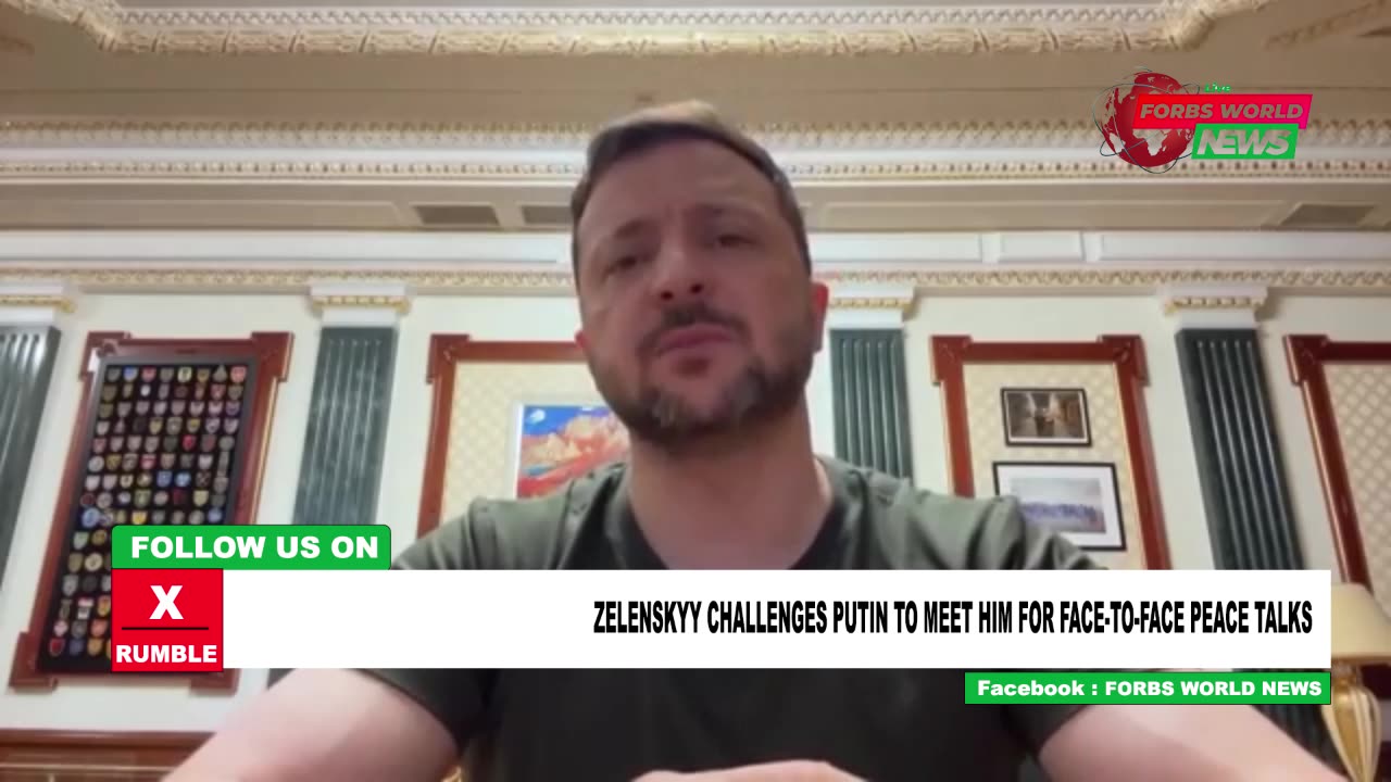 Zelensky challenges Putin to meet him face to face