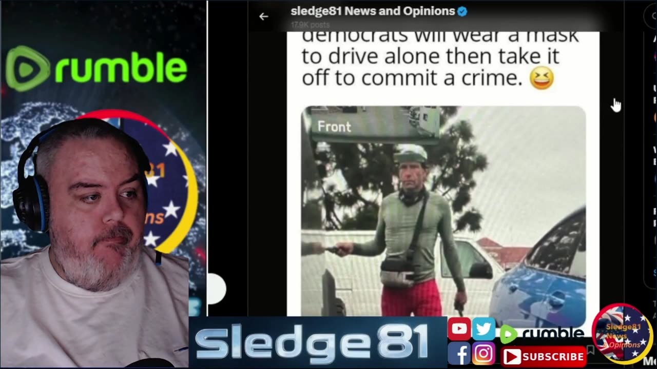 Democrats wear a mask in the car but not for crime
