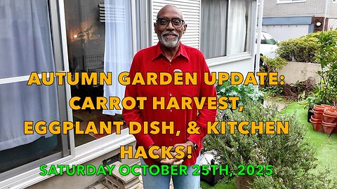 Autumn Garden Update: Carrot Harvest, Eggplant Dish, & Kitchen Hacks!