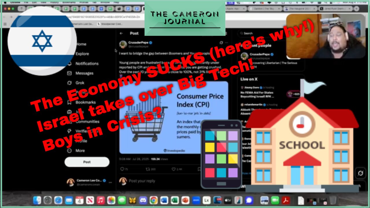 Why the Economy Feels Bad, the Israeli Takeover of Big Tech, and Are Boys in Crisis?