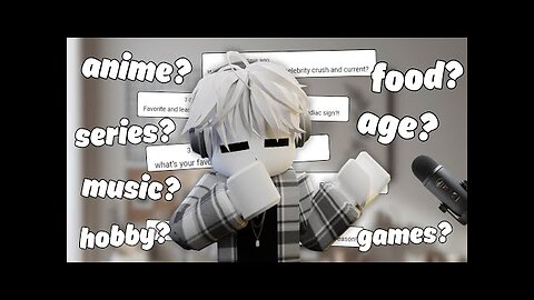 Roblox ASMR Q&A 💬 Relaxing Whispers for you 💤