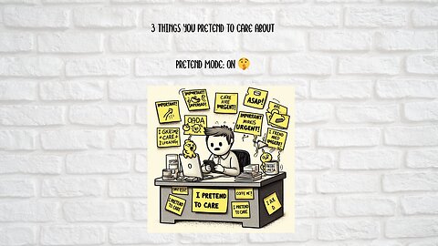 3 Things You Pretend To Care About At Work 😂