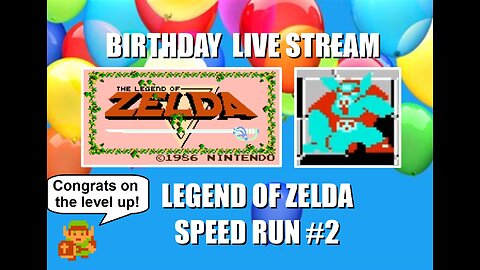 Birthday Live Stream: Celebrate BrightGaming's BDay with a speed run of the original Legend of Zelda