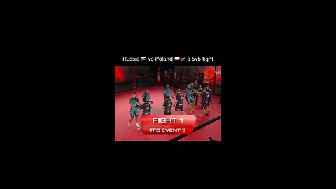 🥊5v5 fight russia vs poland 🤯