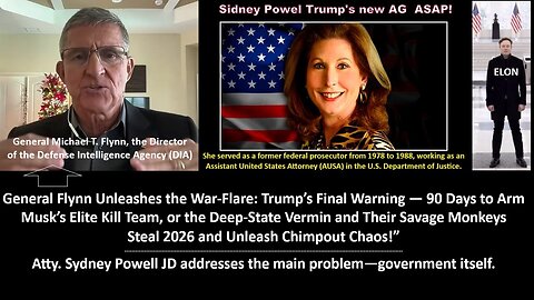 Flynn Unleashes the War-Flare: Trump’s Final Warning — 90 Days to Arm Musk’s Elite Kill Team, or the Deep-State Vermin and Their Savage Monkeys Steal 2026 and Unleash Chimpout Chaos!