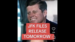 Captioned - JFK files will be released tomorrow