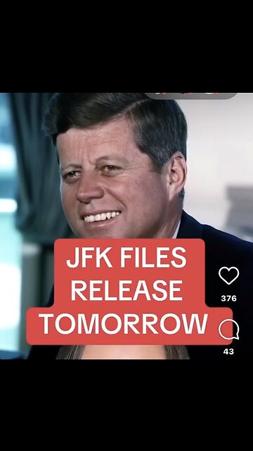 Captioned - JFK files will be released tomorrow