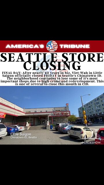 #Seattle businesses are closing at an alarming rate due to out of control crime.