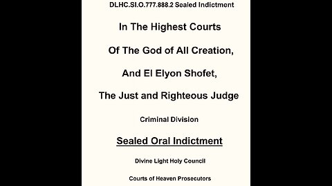 INSANE SILENT PAGE FRAMES AT END ~ “GALACTIC FEDERATION” SEALED INDICTMENT !!!!