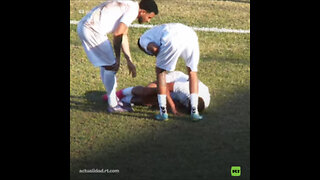 Futbolista se lesiona al celebrar un gol imitando a Cristiano Ronaldo