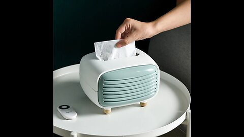 Easy-to-use Retro Tissue Box with Bamboo Charcoal Purification Pouch, for Home & Office