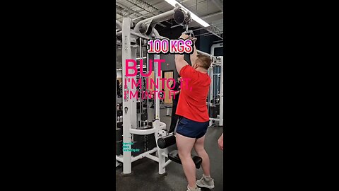 100 KGS Close Grip Pull-down (Super-Lite) #fitness #shorts #back