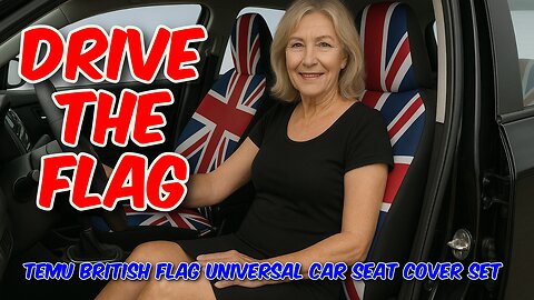 Temu British Flag Universal Car Seat Cover Set Review