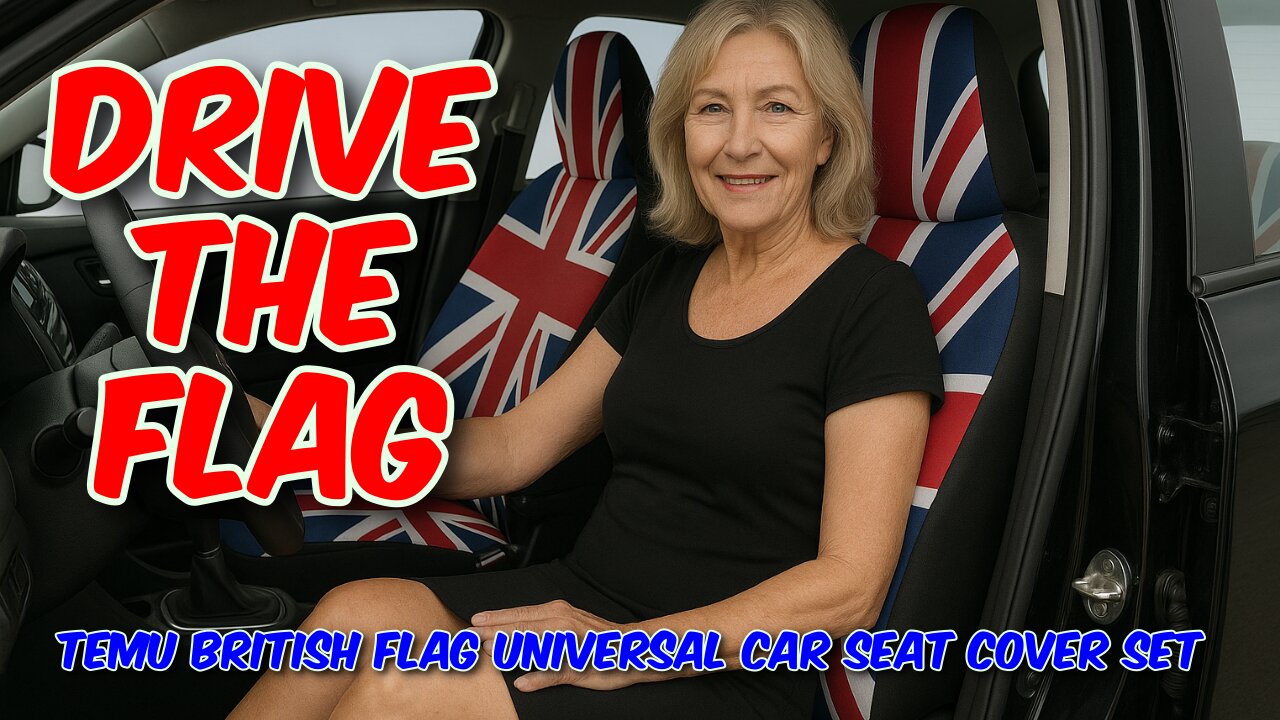 Temu British Flag Universal Car Seat Cover Set Review