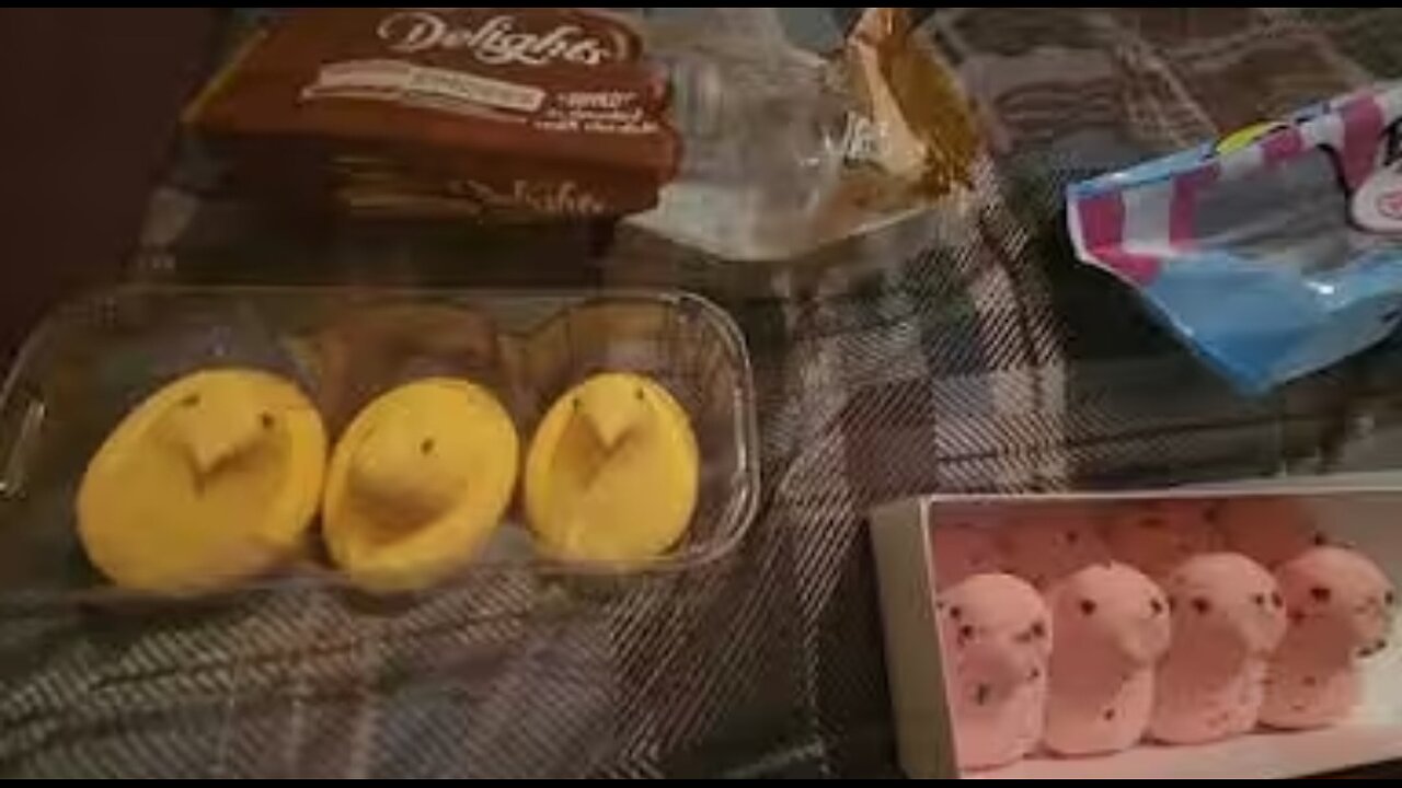 I tried Cotton Candy and Smores peeps.