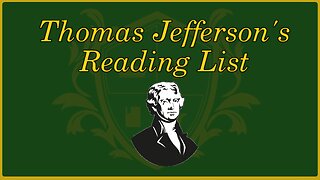 🟢 Thomas Jefferson's suggested books for aspiring lawyers; NONE of the Founders went to Law School 🟢