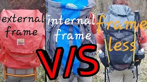 Frameless vs Internal Frame vs External Frame Backpack Comparison