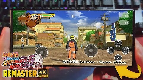 Naruto Ultimate ninja 5 jugando en celular