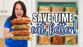 EASY Slow Cooker FREEZER Meals for BUSY nights | Crockpot Dump & Go Meal Prep