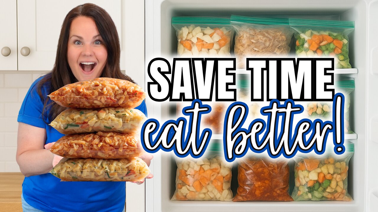 EASY Slow Cooker FREEZER Meals for BUSY nights | Crockpot Dump & Go Meal Prep