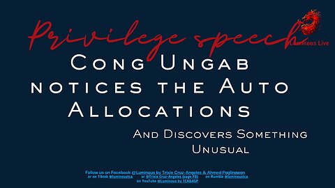 Cong Ungab's speech