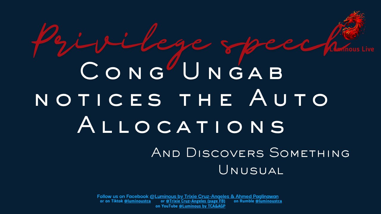 Cong Ungab's speech