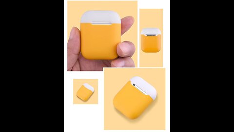 Ultra-thin Washable Silicone AirPods Case Cover with All-Around Shockproof, For Apple AirPods 1 & 2