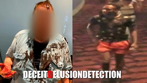 A white man was brutally beaten inside a movie theater by a black male suspect