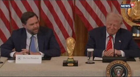 JD Vance Jokes About Breaking NCAA Football Championship Trophy