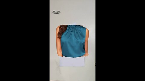 good sewing tip to cut a draped neckline on a blouse