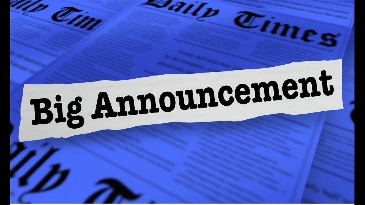 My Announcement