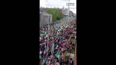 10k Irish Patriots Rally in Dublin Against Immigration, Marking Ireland’s Largest Demonstration.