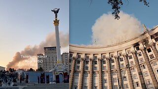 Hundreds of Russian "Geraniums" and missiles hit Ukraine last night. Even Ministers Building