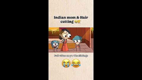 Indian Mom and hair cutting 😂✂️