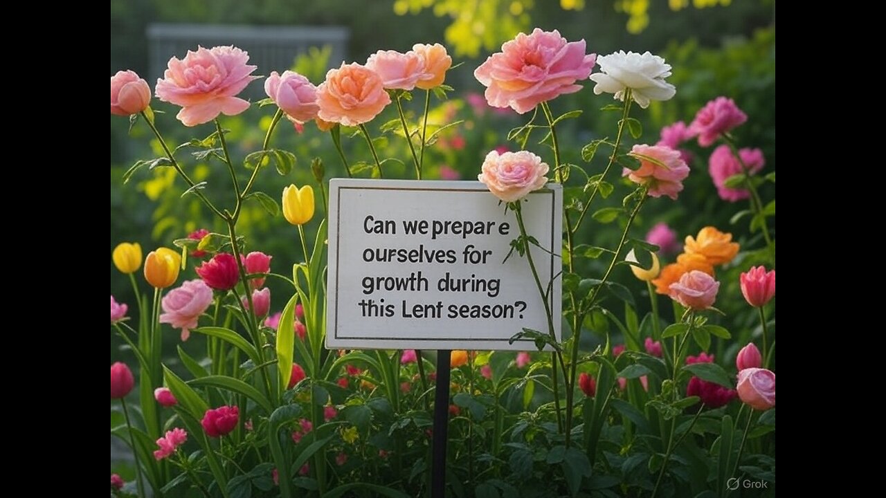 Can we prepare ourselves for growth during this Lent season?