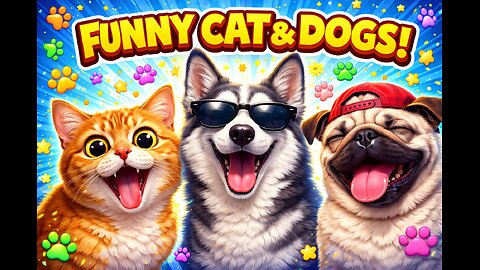funny animals cats &dogs 🤣😍