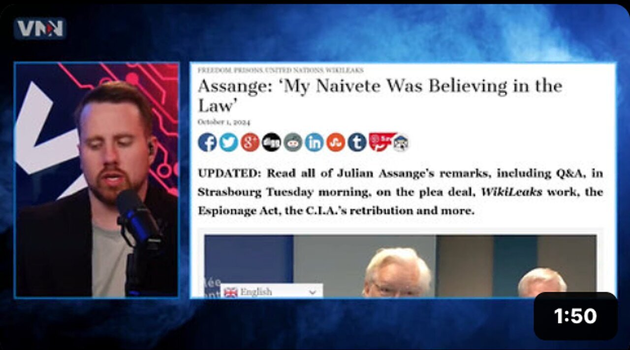 "Julian Assange Speaks Out Following Guilty Plea for Journalism"