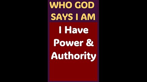 I HAVE POWER & AUTHORITY #wordofgod #Jesus #God #strong #spirituality #power #healing #goodnews