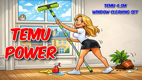 Temu 4.5m Window Cleaning Set Review