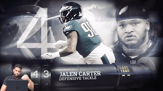 CHANNELADRIANTV Reacts | 43: Jalen Carter (DT, Eagles) | Top 100 Players of 2025