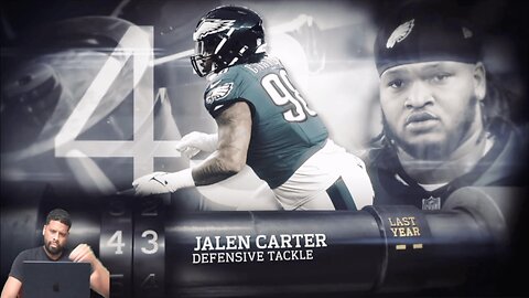 CHANNELADRIANTV Reacts | 43: Jalen Carter (DT, Eagles) | Top 100 Players of 2025