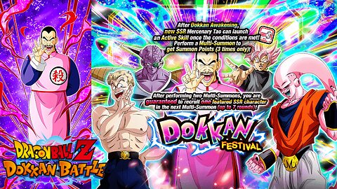 DBZ Dokkan Battle: Dokkan Fest Mercenary Tao Banner Summons