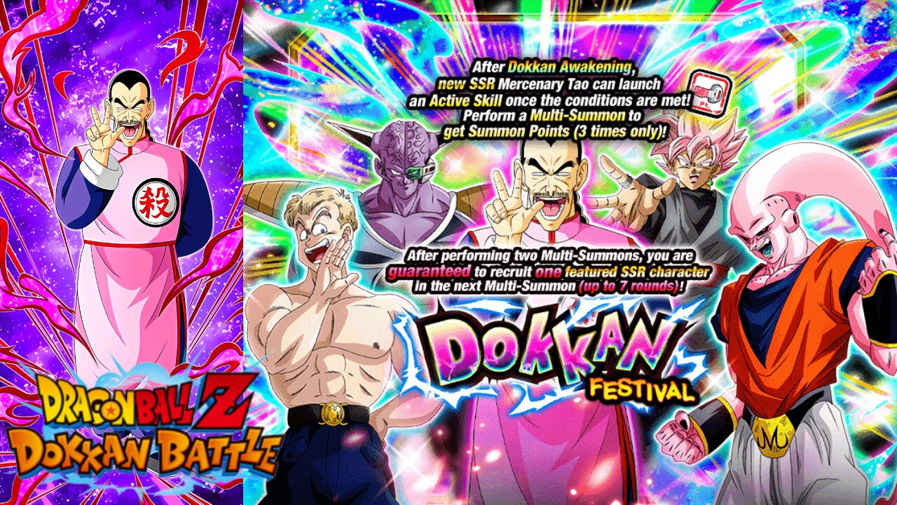 DBZ Dokkan Battle: Dokkan Fest Mercenary Tao Banner Summons