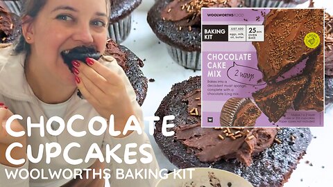 Baking Chocolate Cupcakes in a Mini Oven | Woolworths Cake Mix Fail but Tastes Amazing!